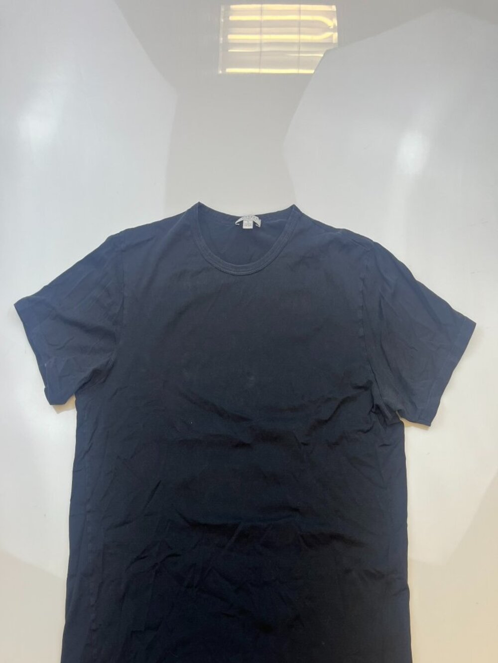Sunspel England Black Cotton T-Shirt N138-19